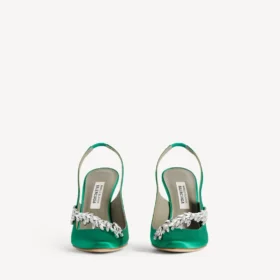 Balenciaga für Damen | Manolo Blahnik Slingback in Grasgrün