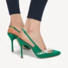 Balenciaga für Damen | Manolo Blahnik Slingback in Grasgrün Balenciaga für Damen | Manolo Blahnik Slingback in Grasgrün