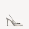 Balenciaga für Damen | Manolo Blahnik Slingback in Grau „Plume“ Balenciaga für Damen | Manolo Blahnik Slingback in Grau „Plume“
