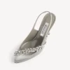 Balenciaga für Damen | Manolo Blahnik Slingback in Grau „Plume“ Balenciaga für Damen | Manolo Blahnik Slingback in Grau „Plume“