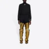 Balenciaga FW21 Alphabet Langarm-Sportshirt für Herren, Schwarz 661749444B81077