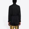 Balenciaga FW21 Alphabet Langarm-Sportshirt für Herren, Schwarz 661749444B81077