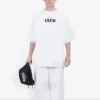 Balenciaga Herren-Crew-Shirt mit Alphabet-Print, kurzärmelig, weiß 620969TIV749040