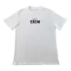 Balenciaga Herren-Crew-Shirt mit Aufdruck, kurzärmelig, weiß 620941TIV749040