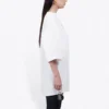 Balenciaga Herren-Crew-Shirt mit Aufdruck, kurzärmelig, weiß 620941TIV749040