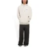 Balenciaga Herren-Fleece-Shirt mit langen Ärmeln, cremeweiß 600583TJVA89055