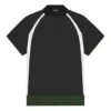 Balenciaga Herren FW21 Freizeit-Poloshirt mit kurzen Ärmeln, doppellagig, schwarz 661507TKVA51042