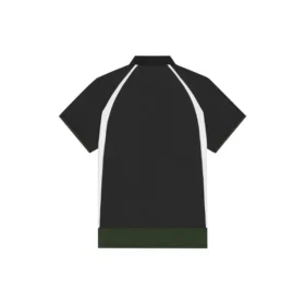 Balenciaga Herren FW21 Freizeit-Poloshirt mit kurzen Ärmeln, doppellagig, schwarz 661507TKVA51042 Balenciaga Herren FW21 Freizeit-Poloshirt mit kurzen Ärmeln, doppellagig, schwarz 661507TKVA51042