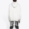 Balenciaga Herren FW21 „Hi My Name Is“ mit Alphabet-Muster, Langarm, Weiß 651799TKVF29081