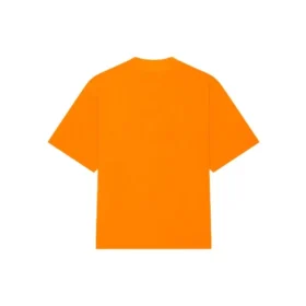 Balenciaga Herren FW21 HI MY NAME IS WIDE FIT Retro-Strick-T-Shirt mit Alphabet-Aufdruck, kurzärmelig, orange 661715TKVH57513 Balenciaga Herren FW21 HI MY NAME IS WIDE FIT Retro-Strick-T-Shirt mit Alphabet-Aufdruck, kurzärmelig, orange 661715TKVH57513