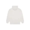 Balenciaga Herren FW21 Kapuzenpullover mit Logo-Alphabet-Aufdruck, langärmelig, cremeweiß 570811TIV552970