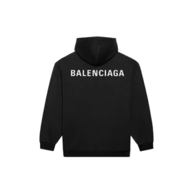 Balenciaga Herren FW21 Langarmshirt mit Logo-Aufdruck, Schwarz 600583TIV841070