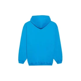 Balenciaga Herren FW21 Logo-Kapuzenpullover mit langen Ärmeln, Blau 570811TIV557560 Balenciaga Herren FW21 Logo-Kapuzenpullover mit langen Ärmeln, Blau 570811TIV557560