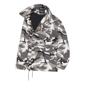 Balenciaga Herren-Jacke FW21, schulterfrei, grau 663004TKLD41240