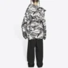 Balenciaga Herren-Jacke FW21, schulterfrei, grau 663004TKLD41240