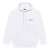 Balenciaga Herren-Kapuzen-Freizeitshirt aus reiner Baumwolle, Weiß 570811TJV859040