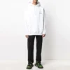 Balenciaga Herren-Kapuzen-Freizeitshirt aus reiner Baumwolle, Weiß 570811TJV859040