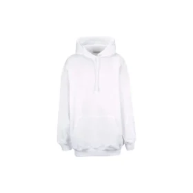Balenciaga Herren-Kapuzenpullover mit „Back Alphabet“-Aufdruck, langärmelig, weiß, 556113TAV379000 Balenciaga Herren-Kapuzenpullover mit „Back Alphabet“-Aufdruck, langärmelig, weiß, 556113TAV379000