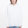 Balenciaga Herren-Kapuzenpullover mit „Back Alphabet“-Aufdruck, langärmelig, weiß, 556113TAV379000