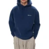 Balenciaga Herren-Kapuzenpullover mit Fleecefutter, lockere Passform, langärmelig, blau 570811TJV854866