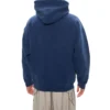 Balenciaga Herren-Kapuzenpullover mit Fleecefutter, lockere Passform, langärmelig, blau 570811TJV854866