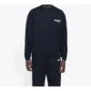 Balenciaga Herren-Langarmshirt mit Logo-Print, schwarz 556147TBV141000