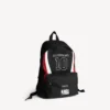 Balenciaga Herren | NBA Collaboration Explorer Rucksack in Schwarz/Weiß/Vermillonrot