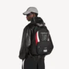 Balenciaga Herren | NBA Collaboration Explorer Rucksack in Schwarz/Weiß/Vermillonrot