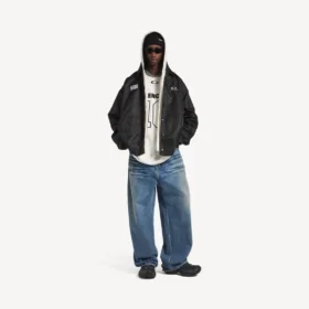 Balenciaga Herren | NBA-Kollaboration Coach-Jacke in Schwarz