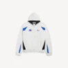 Balenciaga Herren | NBA-Kollaboration: Oversize-Hoodie mit Reißverschluss in Weiß/Mehrfarbig Balenciaga Herren | NBA-Kollaboration: Oversize-Hoodie mit Reißverschluss in Weiß/Mehrfarbig