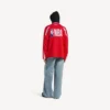 Balenciaga Herren | NBA-Kollaboration: Oversize-Langarm-T-Shirt in Rot/Mehrfarbig