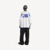 Balenciaga Herren | NBA-Kollaboration: Oversize-Langarm-T-Shirt in Weiß/Mehrfarbig