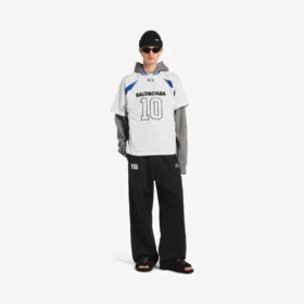 Balenciaga Herren | NBA-Kollaboration: Oversize-T-Shirt in Weiß/Mehrfarbig Balenciaga Herren | NBA-Kollaboration: Oversize-T-Shirt in Weiß/Mehrfarbig