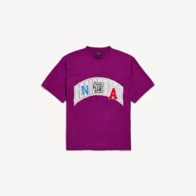Balenciaga Herren | Oversize-T-Shirt aus der NBA-Kollaboration in Violett Balenciaga Herren | Oversize-T-Shirt aus der NBA-Kollaboration in Violett