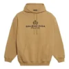 Balenciaga Herren Paris Laurel Fleece mit Aufdruck, Khaki 570811TIV259605