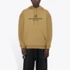 Balenciaga Herren Paris Laurel Fleece mit Aufdruck, Khaki 570811TIV259605