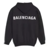 Balenciaga Herren-Pullover mit großem Logo-Aufdruck, schwarz, 556143TAV371000