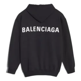 Balenciaga Herren-Pullover mit großem Logo-Aufdruck, schwarz, 556143TAV371000