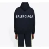Balenciaga Herren-Pullover mit großem Logo-Aufdruck, schwarz, 556143TAV371000
