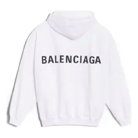 Balenciaga Herren-Pullover mit Logo auf dem Rücken, weiß, 556143TAV379000