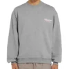 Balenciaga Herren-Pullover mit Rundhalsausschnitt und „Micro Mark“-Alphabetmuster, grau, 556147TBV141300