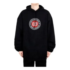 Balenciaga Herren, schwarz, mit Slogan-Aufdruck, schwarz 641679TJV771000