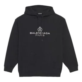 Balenciaga Herren-Sneaker mit Alphabet-Logo-Print, schwarz, 570811TGV701000