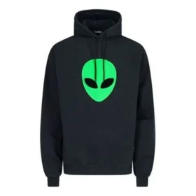 Balenciaga Herren SS21 Alien-Logo-Print, dicker Druck, klassisch, schwarz 641679TJV959113 Balenciaga Herren SS21 Alien-Logo-Print, dicker Druck, klassisch, schwarz 641679TJV959113