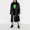 Balenciaga Herren SS21 Alien-Logo-Print, dicker Druck, klassisch, schwarz 641679TJV959113