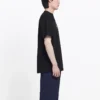 Balenciaga Herren SS21 B Alphabet-Logo-Muster Kurzarm-T-Shirt Schwarz 570803TFV761000