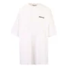 Balenciaga Herren SS21 Baumwoll-T-Shirt mit Logo, Rundhalsausschnitt, kurze Ärmel, Weiß 641655TJV879040