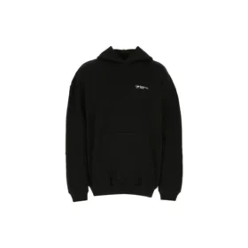 Balenciaga Herren SS21 Baumwolle, groß, mit Kapuze, langärmelig, schwarz 620973TKV871070 Balenciaga Herren SS21 Baumwolle, groß, mit Kapuze, langärmelig, schwarz 620973TKV871070