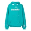 Balenciaga Herren SS21 Classic Alphabet Printing Hole Sky Blue 659403TKVB64661