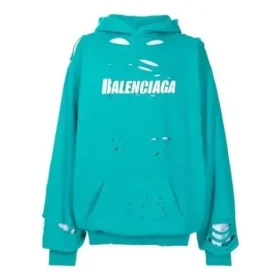 Balenciaga Herren SS21 Classic Alphabet Printing Hole Sky Blue 659403TKVB64661